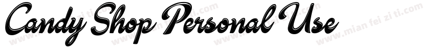 Candy Shop Personal Use字体转换